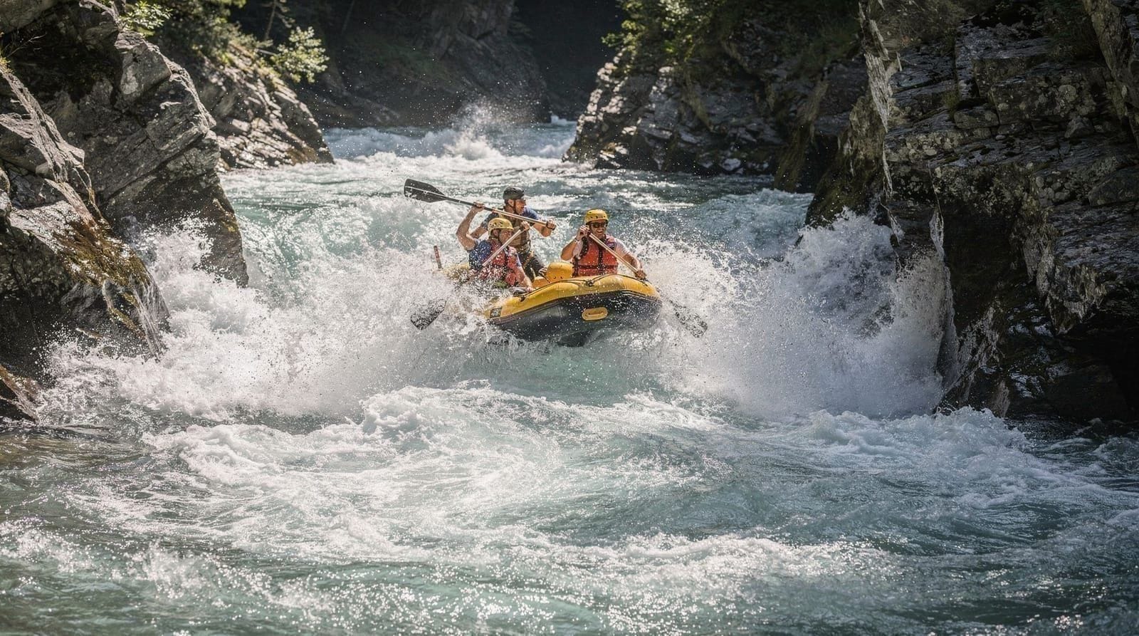 Canyoning en rafting bij Interlaken