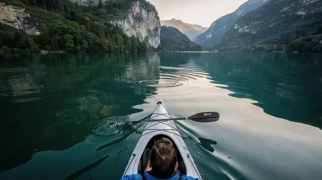 Kayak and stand-up paddleboarding on Lake Lucerne