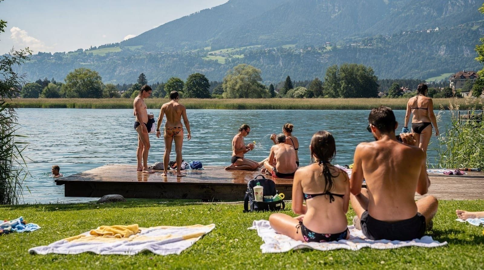 Luzern in de zomer: zwemmen, onweer en drukte