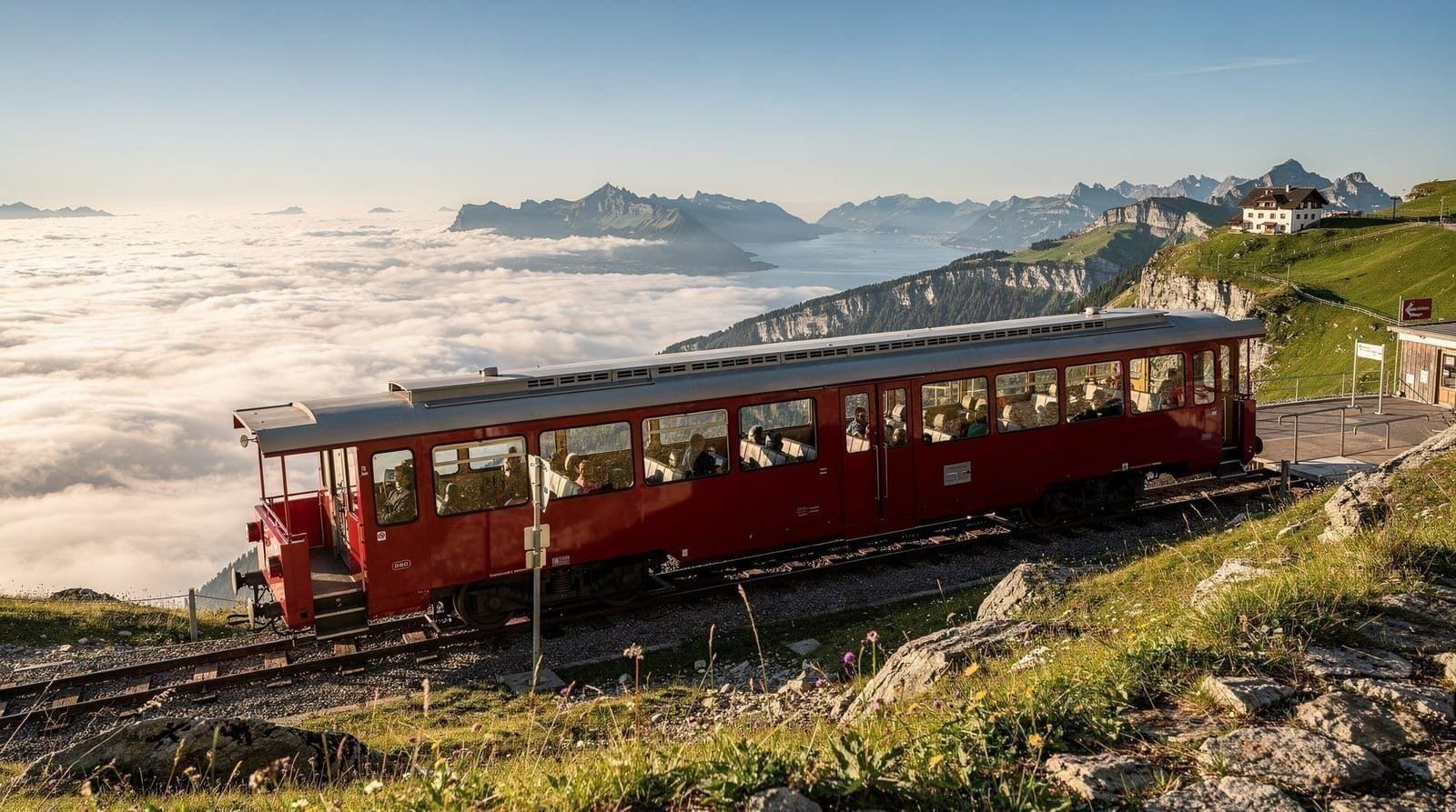 Rigi: Vitznau, Arth-Goldau en de zonsopgang op de Kulm